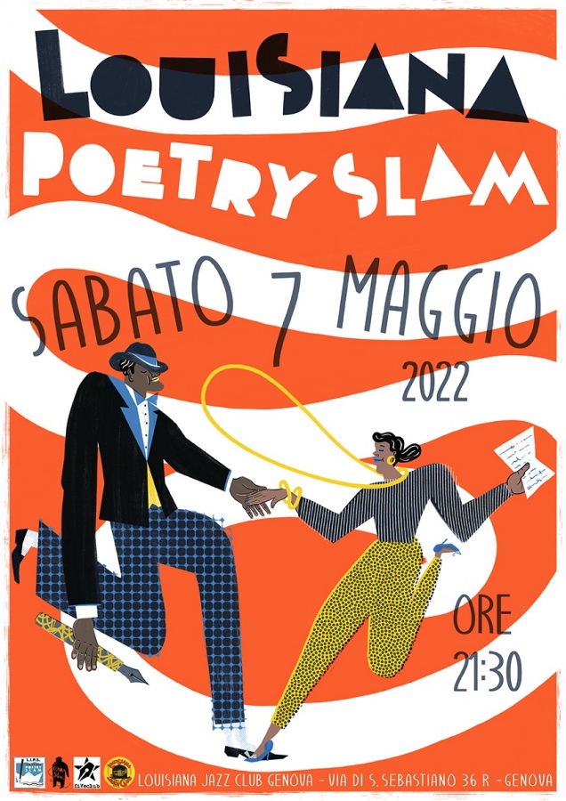 Sabato 7 /5 al Louisiana Jazz Club. Poetry Slam poeti in competizione